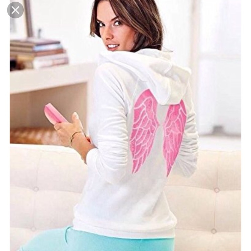 VS angel zip-up hoodie